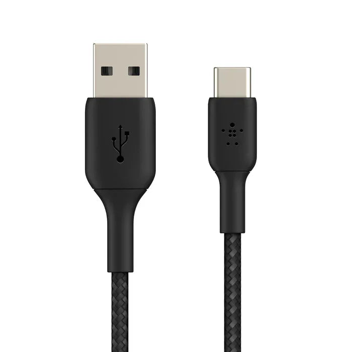 Belkin BOOST CHARGE USB-A to USB-C Cable, Braided - 1M - Black - iSTYLE RS