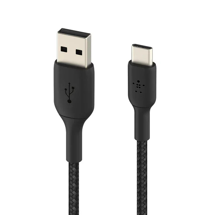 Belkin BOOST CHARGE USB-A to USB-C Cable, Braided - 1M - Black - iSTYLE RS