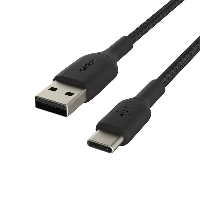 Belkin BOOST CHARGE USB-A to USB-C Cable, Braided - 1M - Black - iSTYLE RS