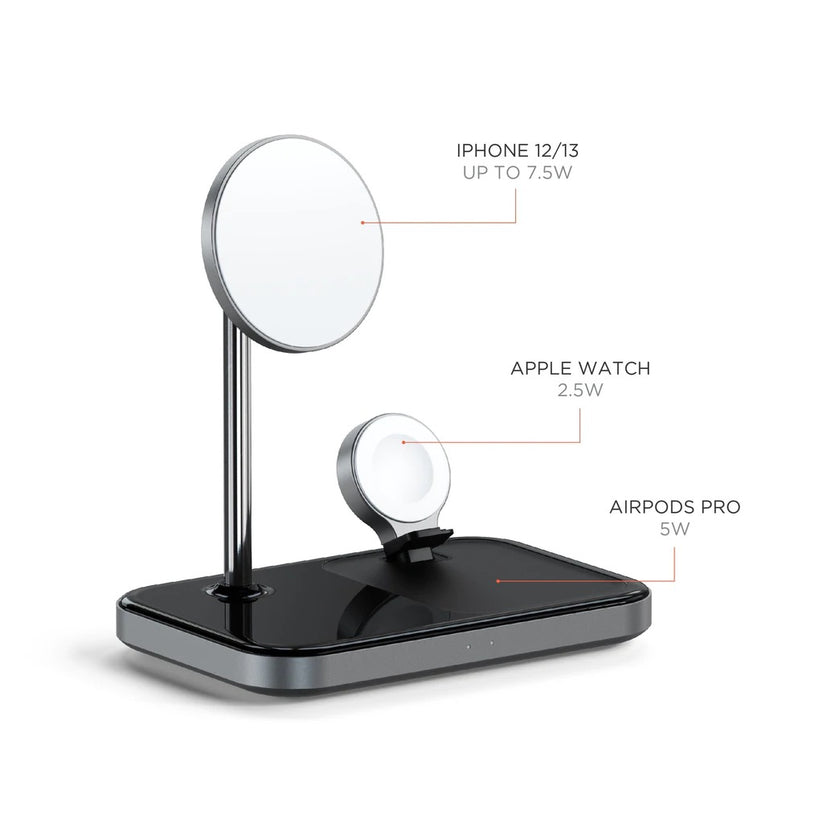 Satechi 3-in-1 Magnetic Wireless Charging Stand - iSTYLE RS
