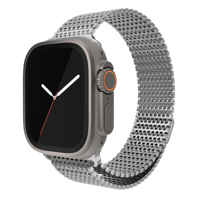 CUREA METALICA MESH NEXT ONE PENTRU APPLE WATCH 45/49MM, Argintiu - iSTYLE RS