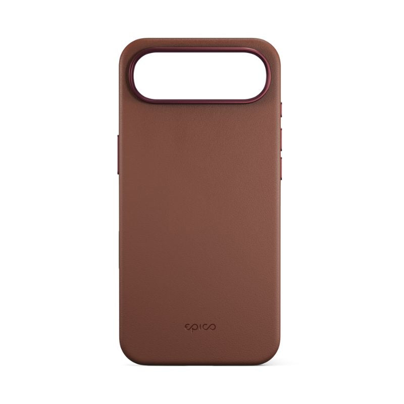 Epico Leather Pro Mag+ Case iPhone 17 Air Qi2 & MagSafe Compatible - brown