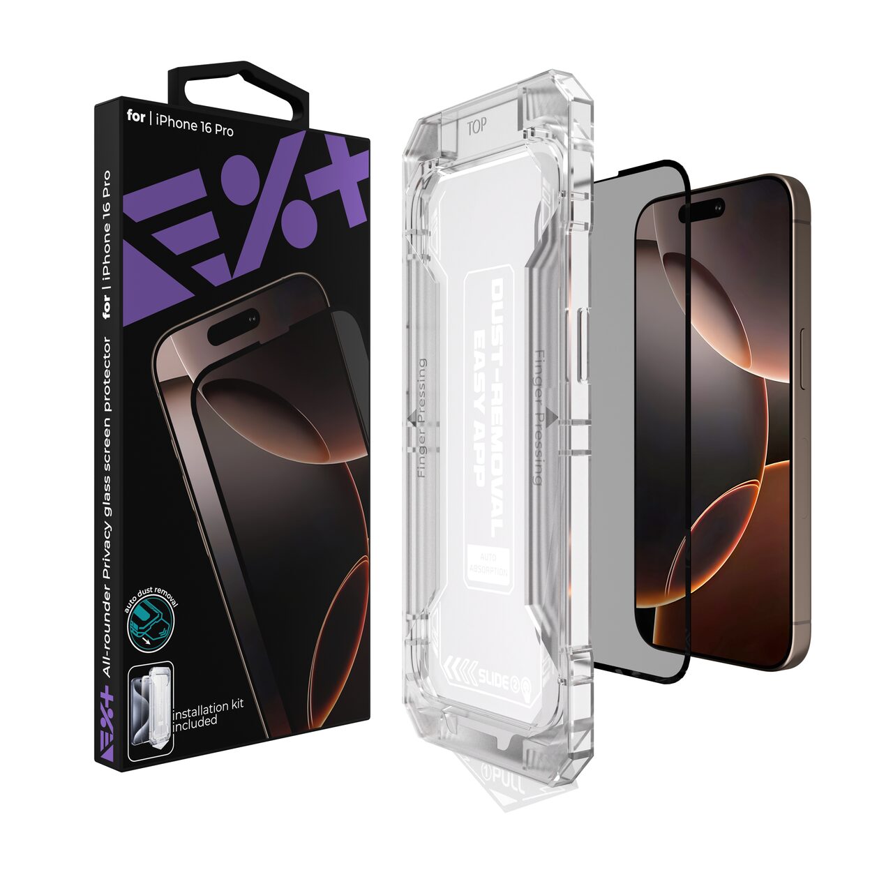Next One All-Rounder Privacy glass screen Protector za iPhone 16 Pro - iSTYLE RS
