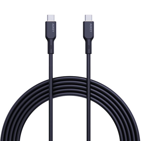 AUKEY Circlet Blink 240W Silicone USB-C to USB-C Cable 1.8m Black
