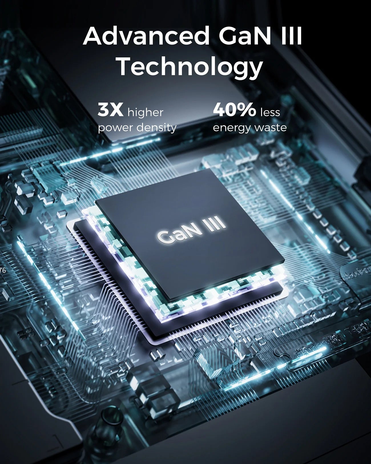 AUKEY Comet Mix 3 100W PD 3-Port GaN Wall Charger with PPS for Laptop & Mobile Gray