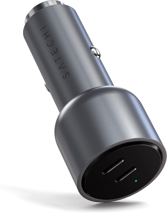Satechi 40W Dual USB-C PD Car Charger - Silver - iSTYLE.rs