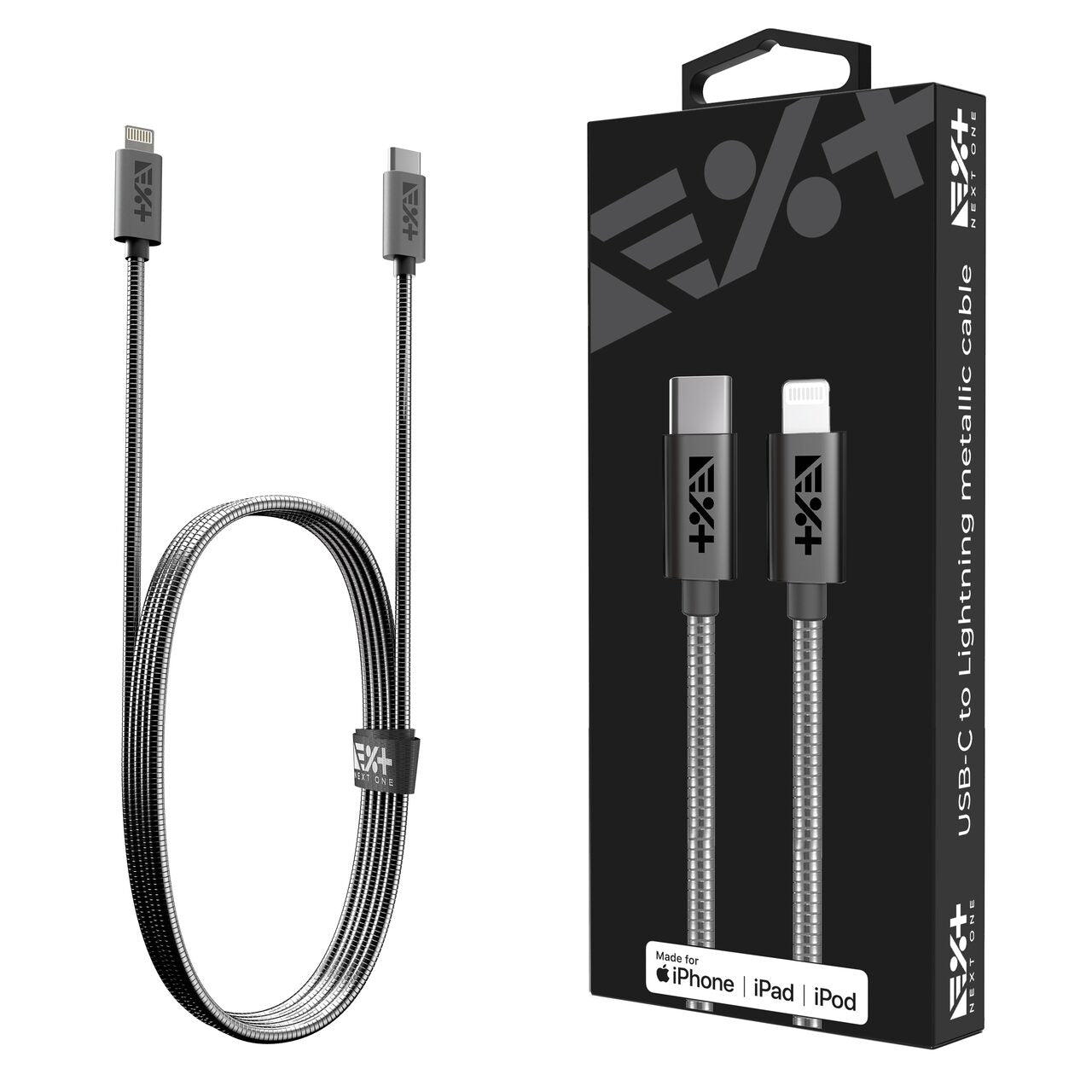 Next One Metallic USB-A to Lightning Cable - iSTYLE RS