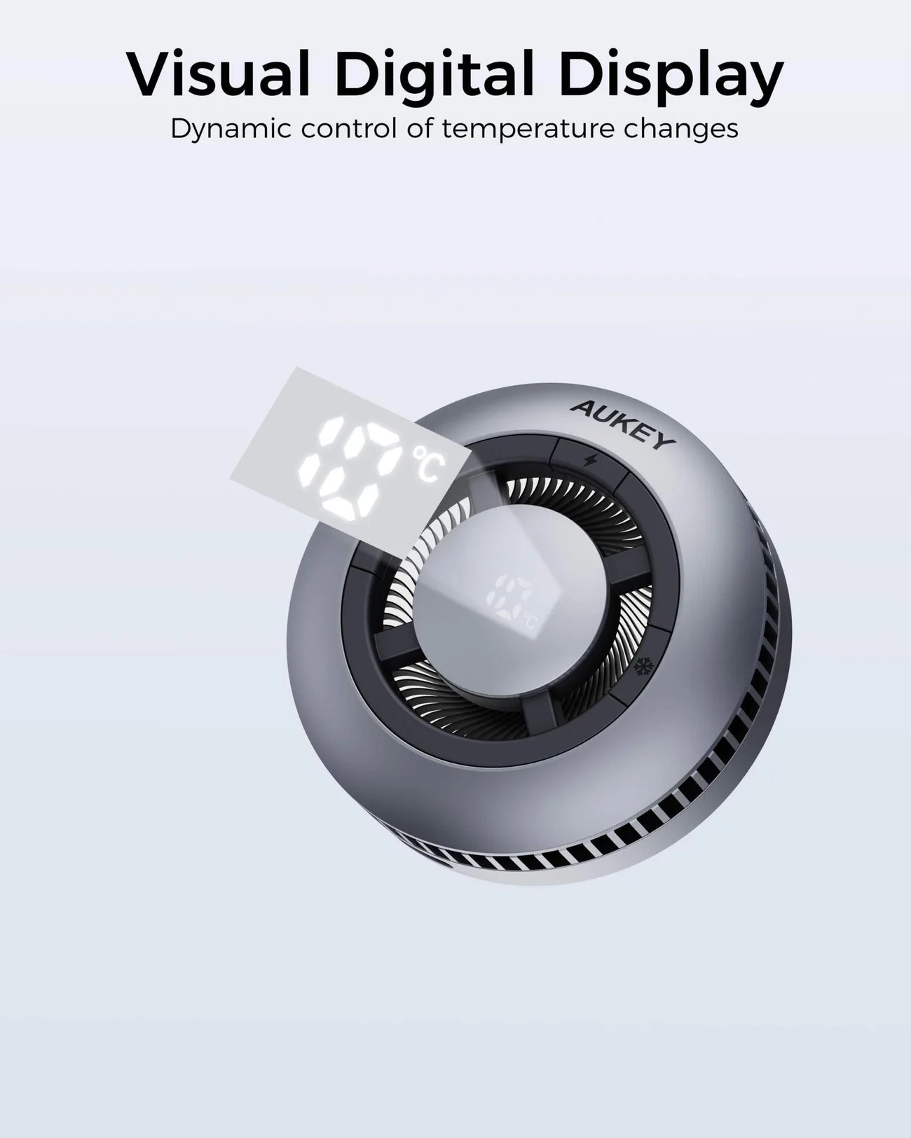 AUKEY MagFusion GameFrost Qi2 Magnetic Fast Wireless Charging Active Cooling