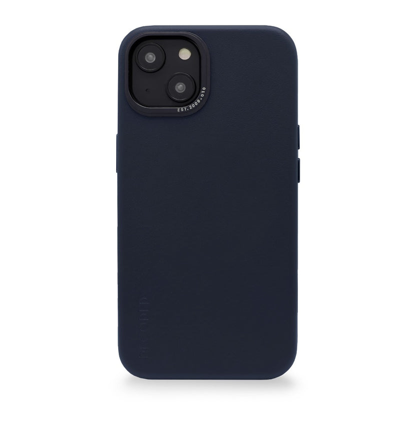 Decoded Leather BackCover, navy - iPhone 14 - iSTYLE RS