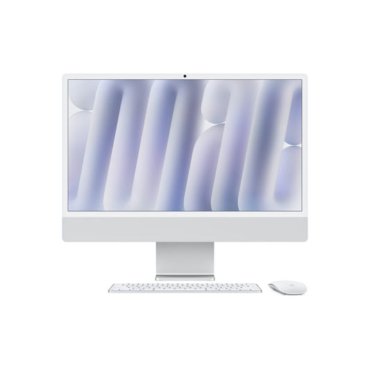 24-inčni iMac M4 sa 4,5K Retina displejom, 8-jezgarnim CPU-om, 8‑jezgarnim GPU-om, 16GB objedinjene memorije i 256GB SSD - Silver - iSTYLE RS