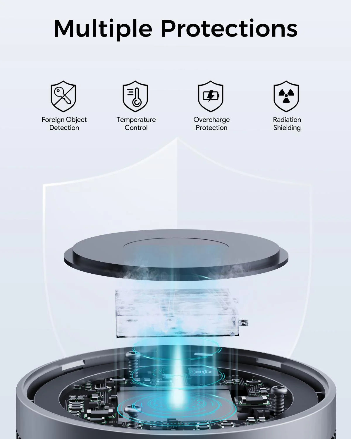 AUKEY MagFusion GameFrost Qi2 Magnetic Fast Wireless Charging Active Cooling