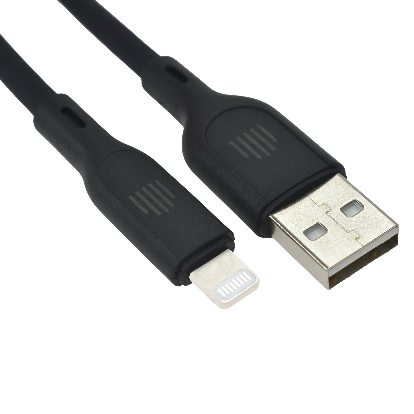 Dviced kabl USB-A na Lightning silicone 1,25m - Black