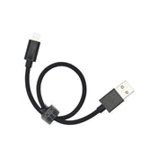 Dviced kabl USB-A na Lightning Nylon Textile 0,25m - Black