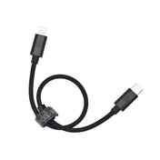 Dviced kabl USB-C na Lightning Nylon Textile 0,25m - Black