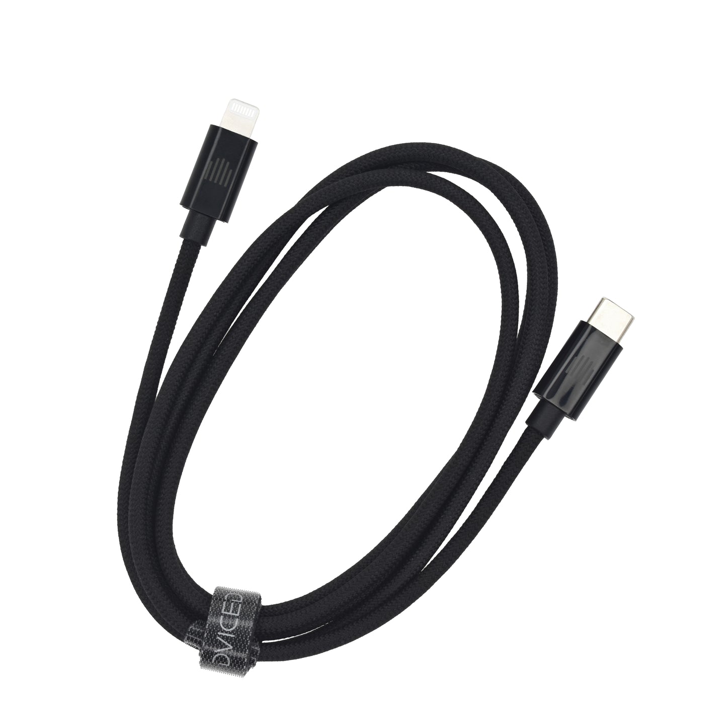 Dviced kabl USB-C na Lightning Nylon Textile 1,25m - Black