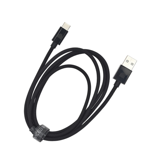 Dviced kabl USB-A na USB-C Nylon Textile 1,25m - Black