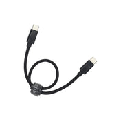 Dviced kabl USB-C na USB-C Nylon Textile 0,25m - Black