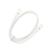 Dviced kabl USB-C na USB-C Nylon Textile 1,25m - White
