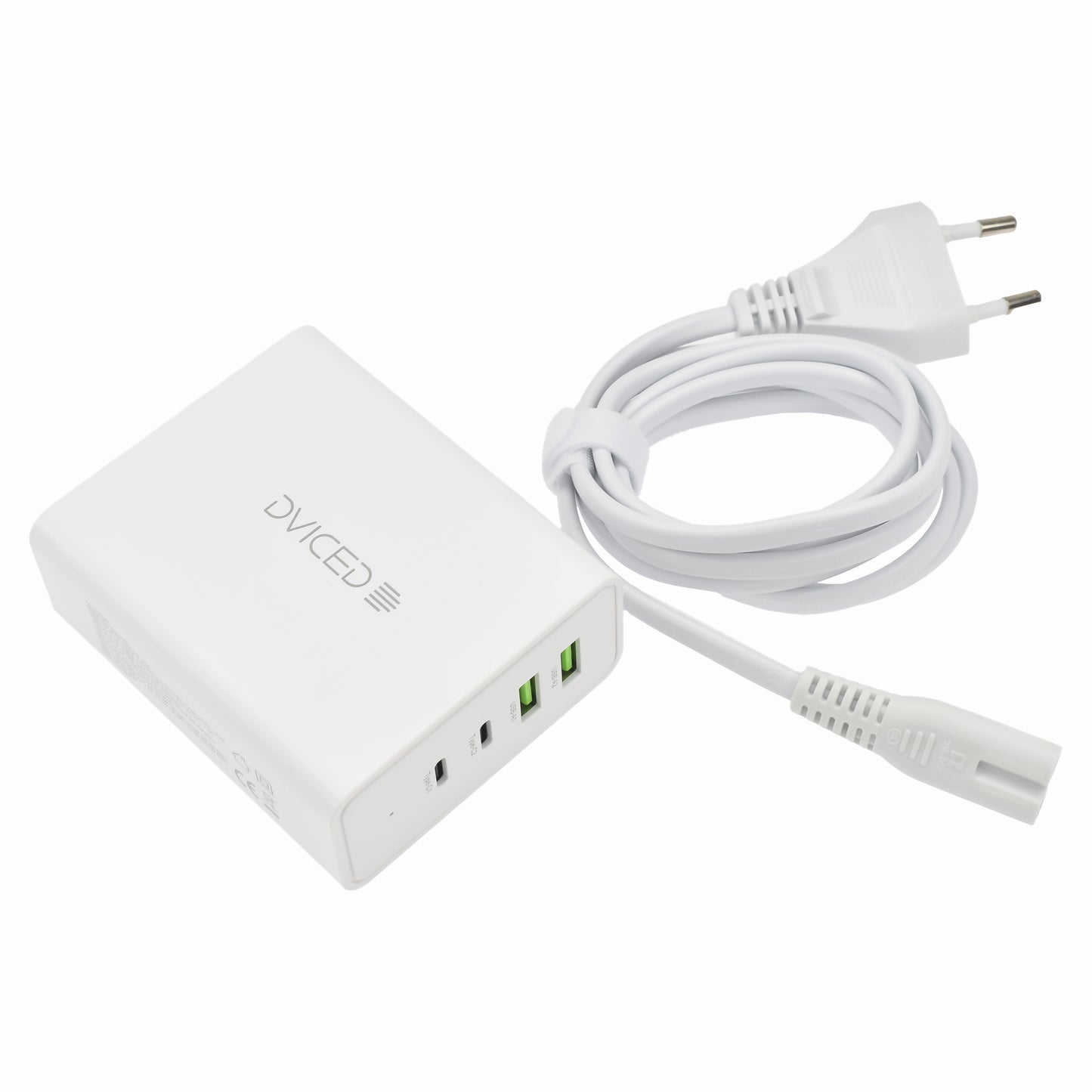 Dviced Desktop punjač 100W GaN 2C2A EU - White