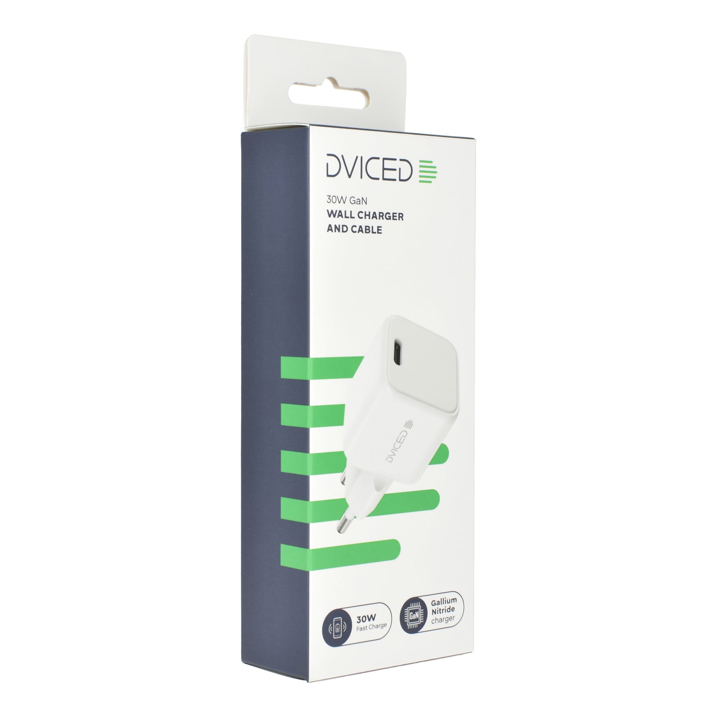 Dviced punjač, kabl 30W GaN C EU - White