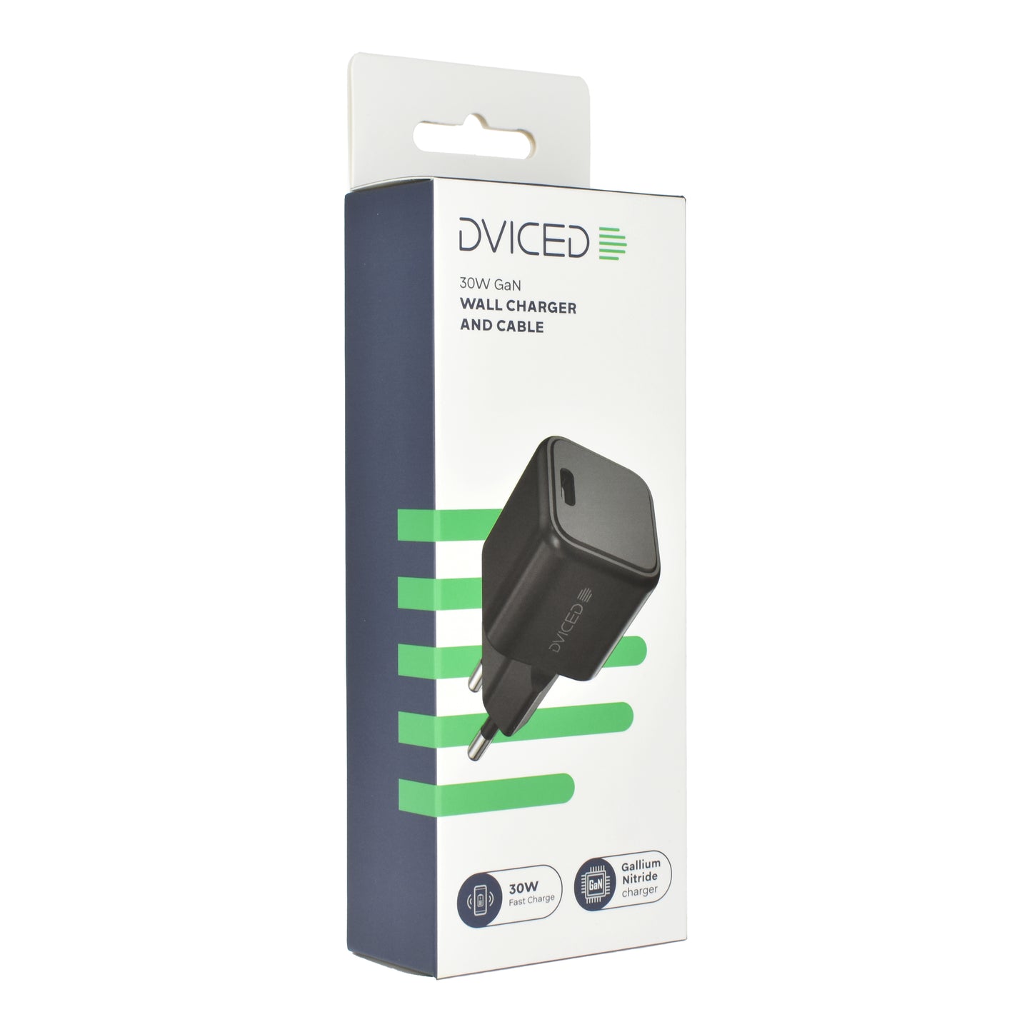 Dviced punjač, kabl 30W GaN C EU - Black