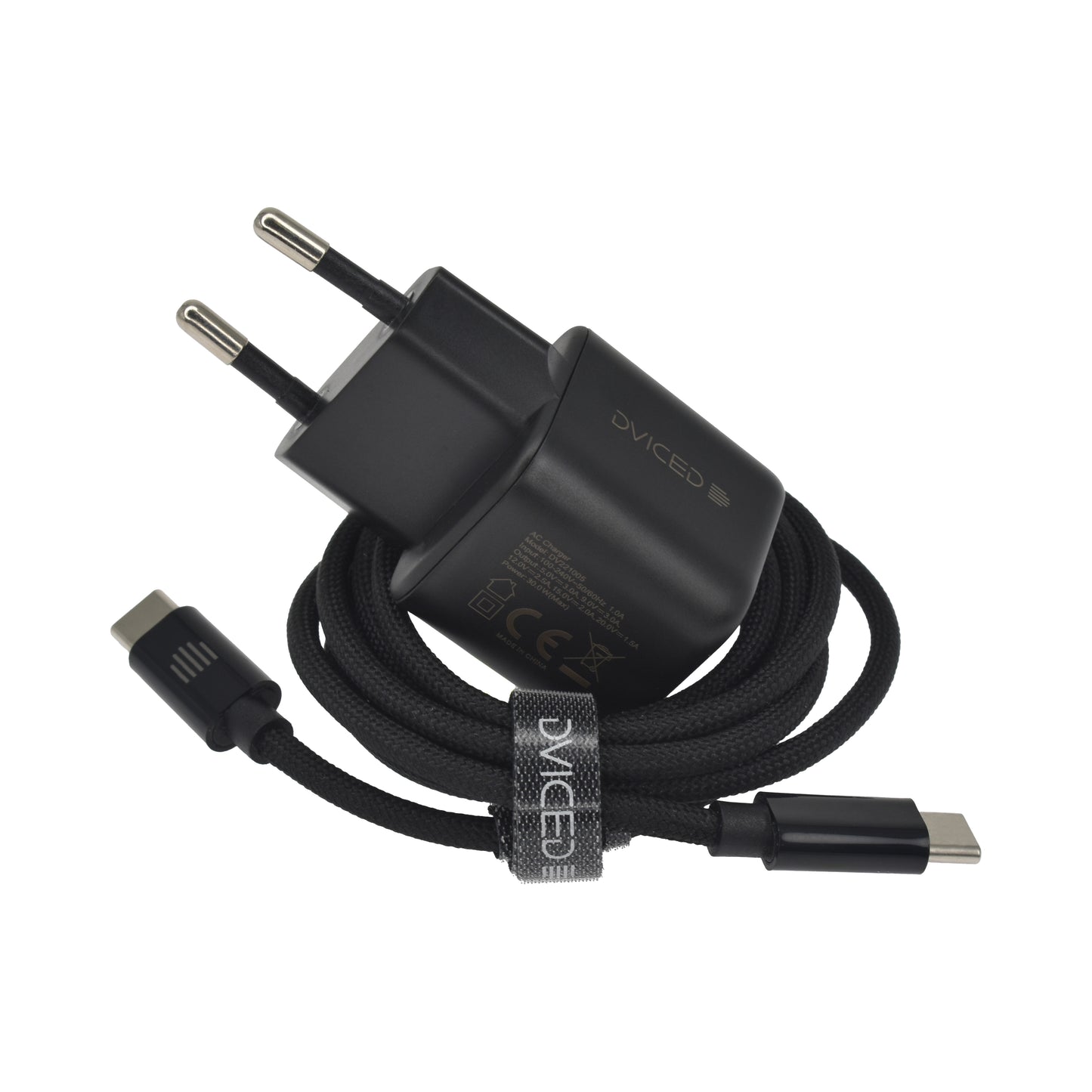 Dviced punjač, kabl 30W GaN C EU - Black