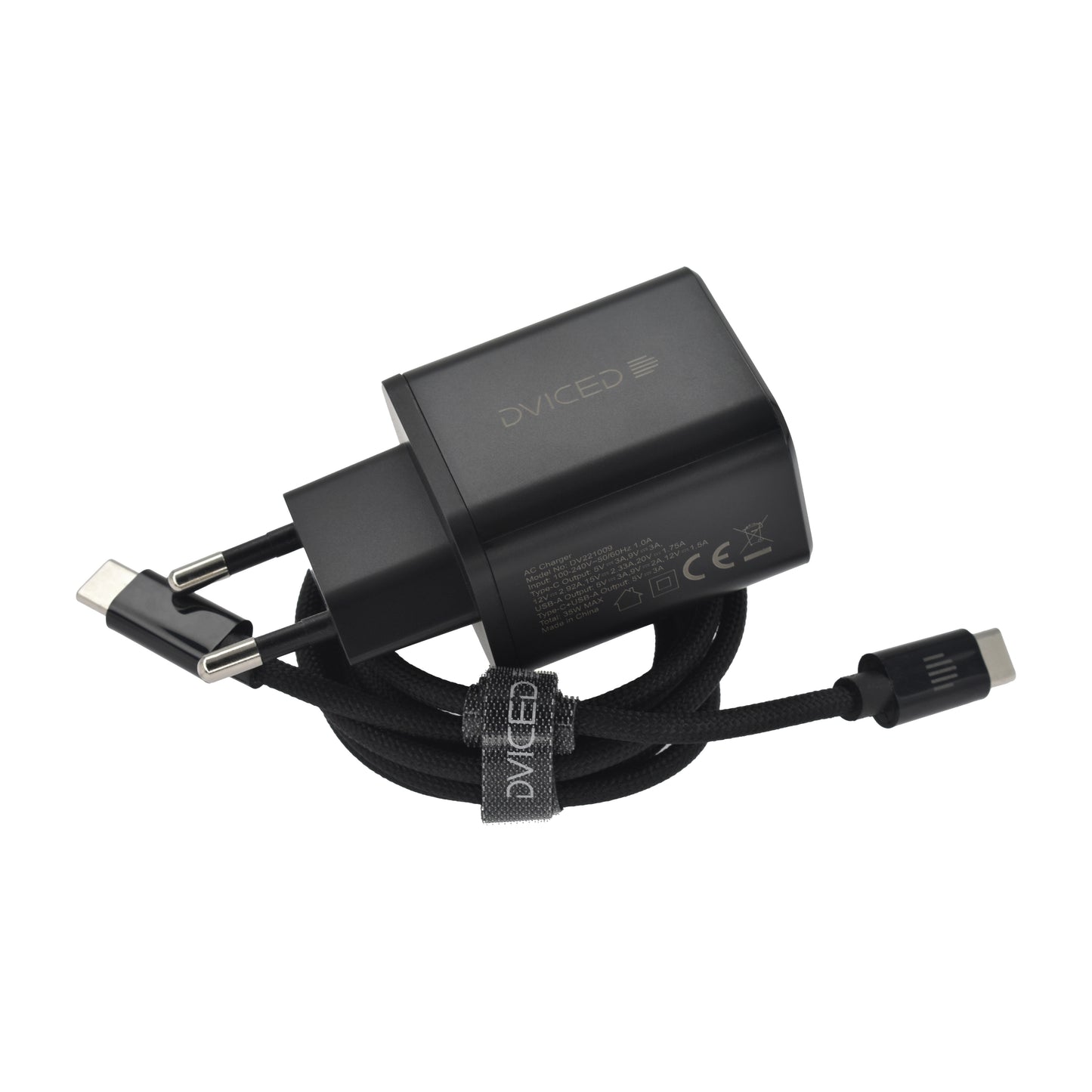 Dviced punjač, kabl 35W GaN 1C1A EU - Black