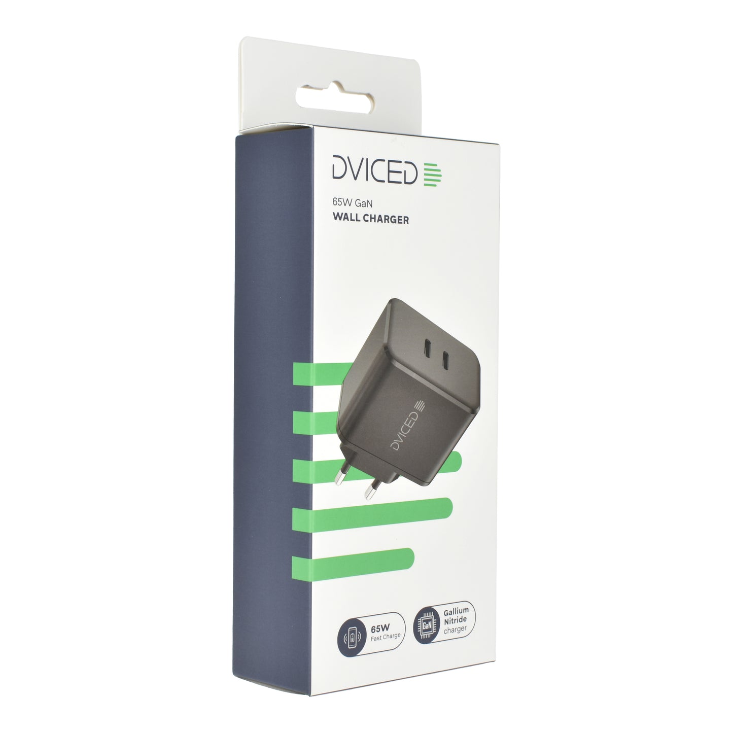 Dviced punjač 65W GaN 2C EU - Black