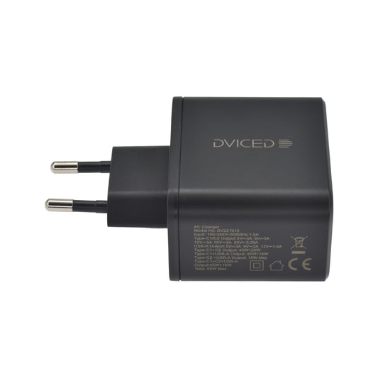 Dviced punjač 65W GaN 2C1A EU - Black