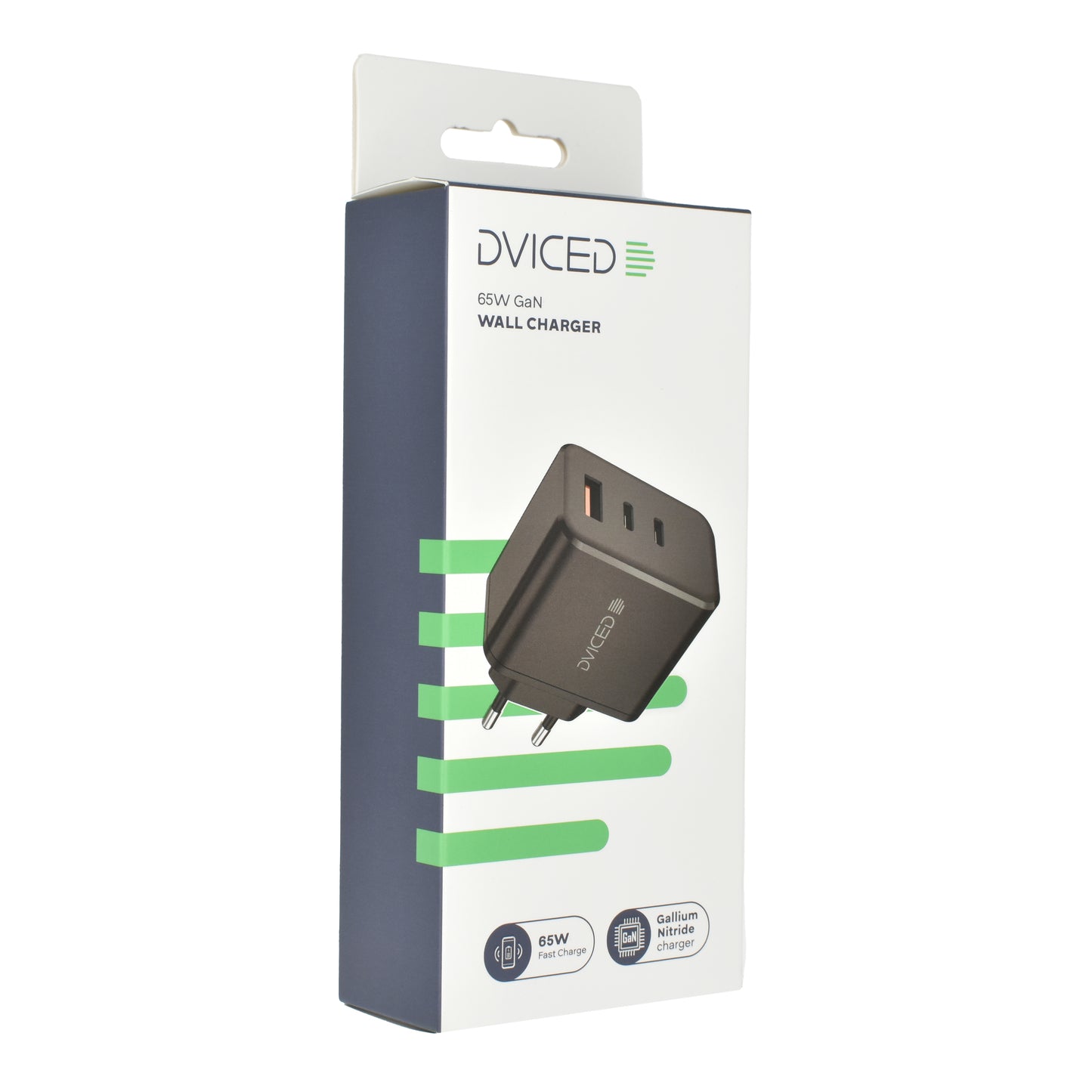 Dviced punjač 65W GaN 2C1A EU - Black