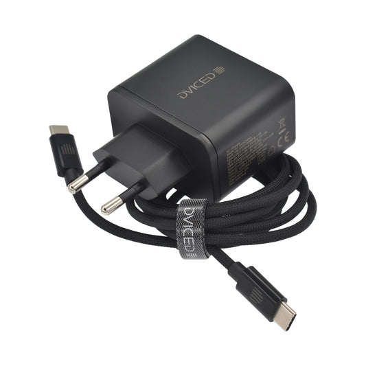 Dviced punjač, kabl 65W GaN 2C1A EU - Black