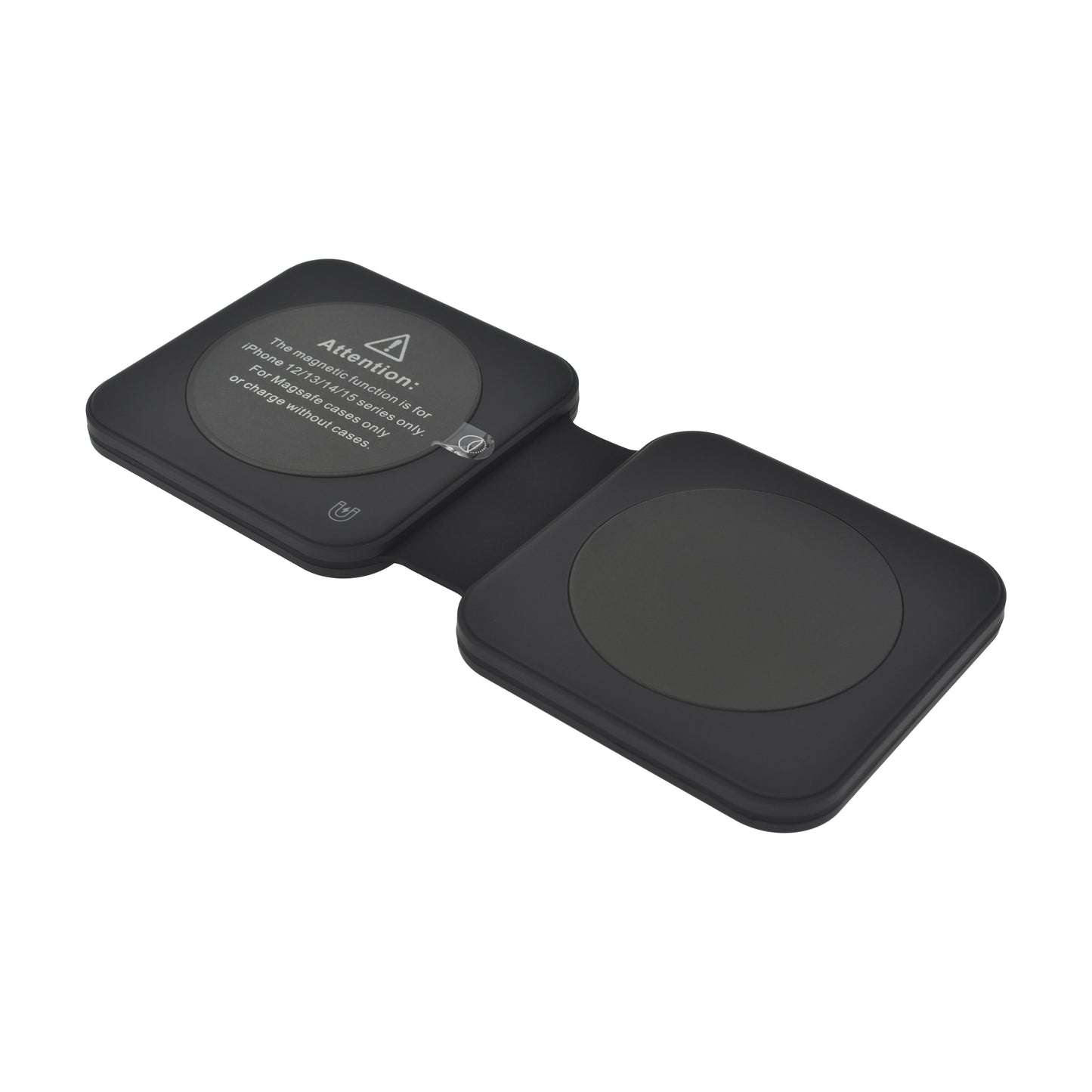 Dviced 2-u-1 preklopni magnetic bežični punjač - Black
