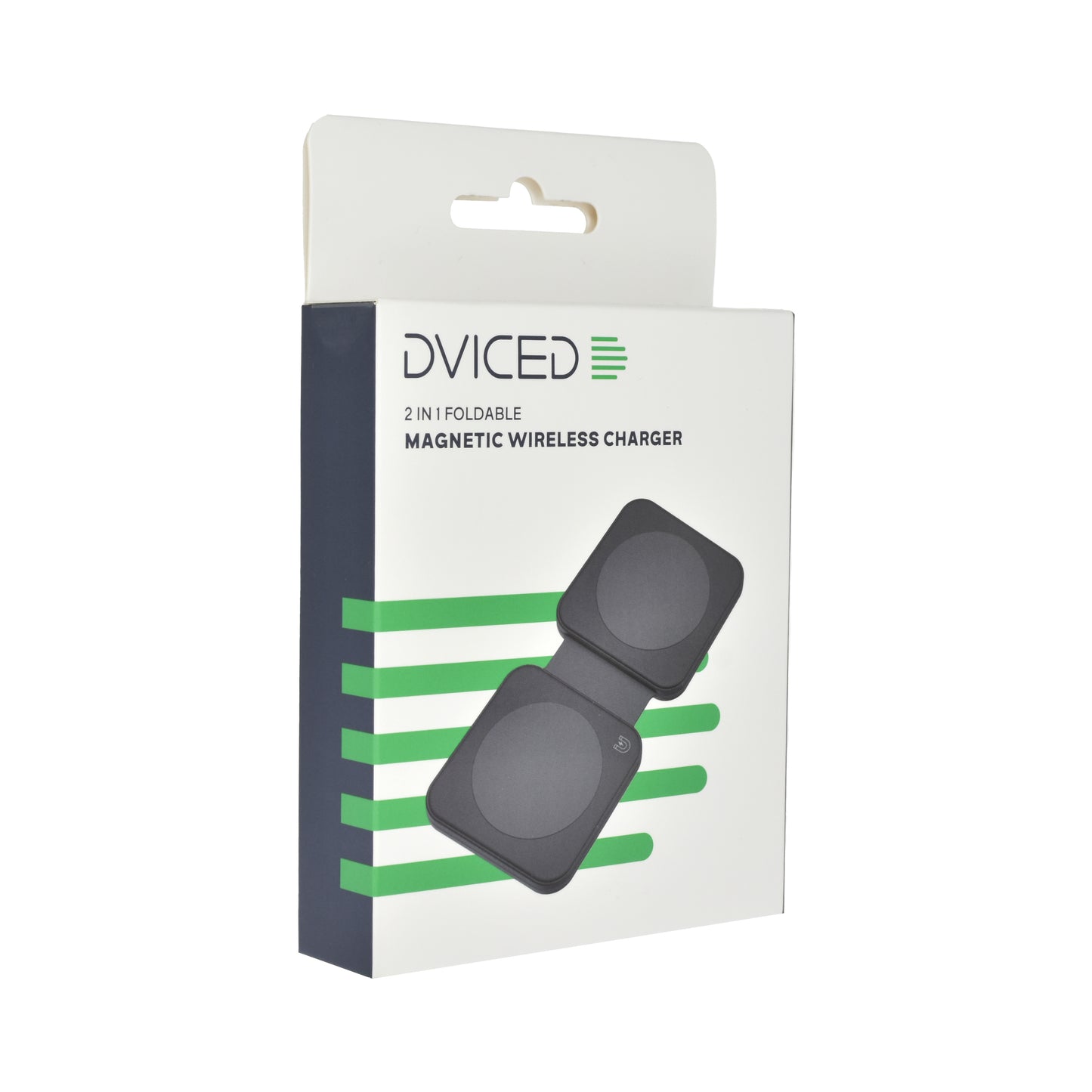 Dviced 2-u-1 preklopni magnetic bežični punjač - Black