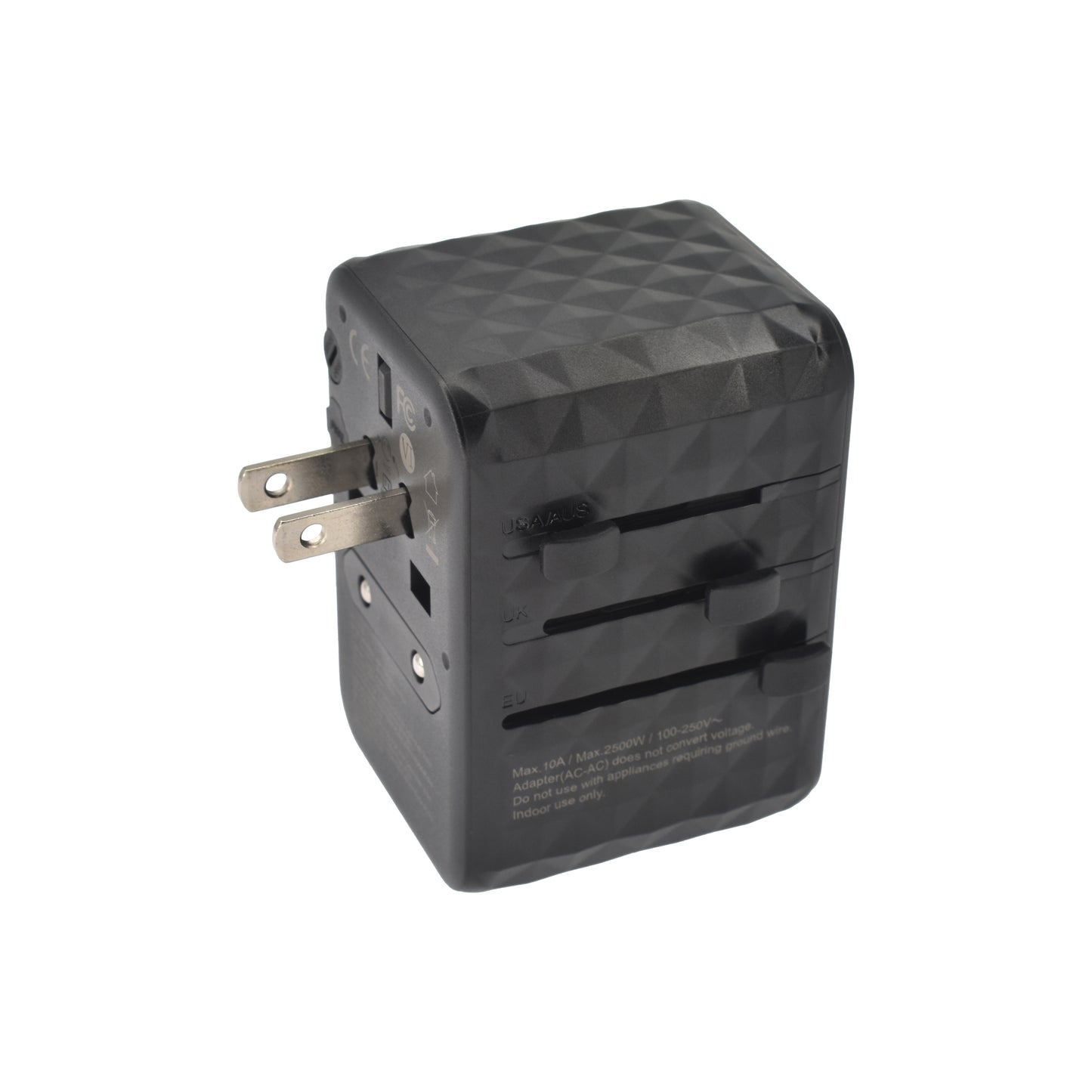 Dviced Univerzalni putni adapter 65W GaN - Black