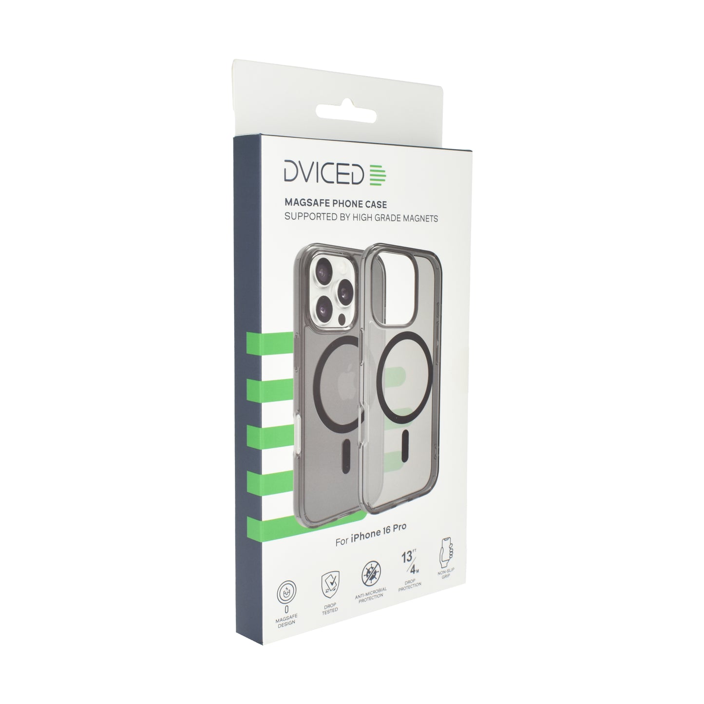 Dviced MagSafe iPhone 16 Pro zadimljena maska - Black