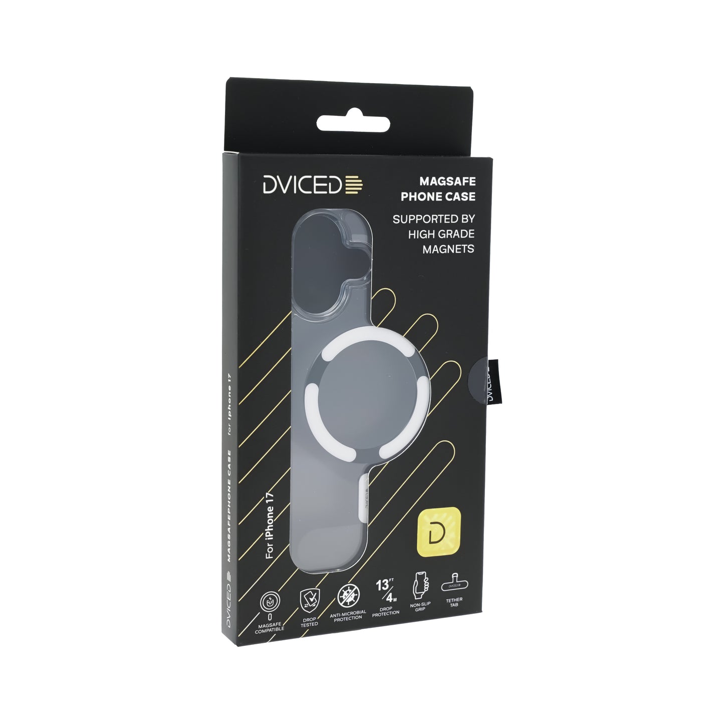 Dviced MagSafe iPhone 17 maska providna, bela - iSTYLE RS