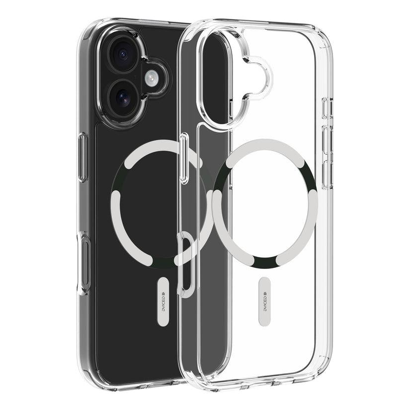 Dviced MagSafe iPhone 17 maska providna, bela - iSTYLE RS
