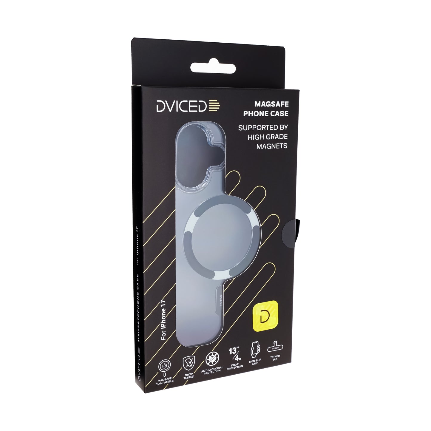 Dviced MagSafe iPhone 17 maska providna, crna - iSTYLE RS