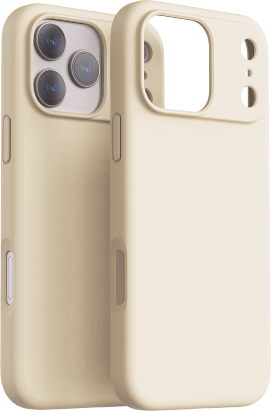Dviced Silikonska MagSafe maska za iPhone 17 Pro Max, bež - iSTYLE RS