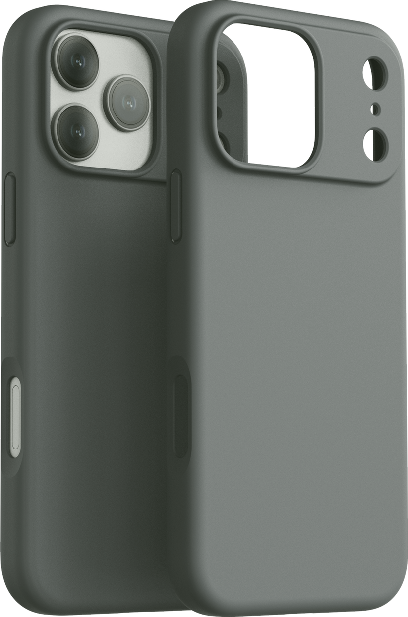Dviced Silikonska MagSafe maska za iPhone 17 Pro Max, siva - iSTYLE RS