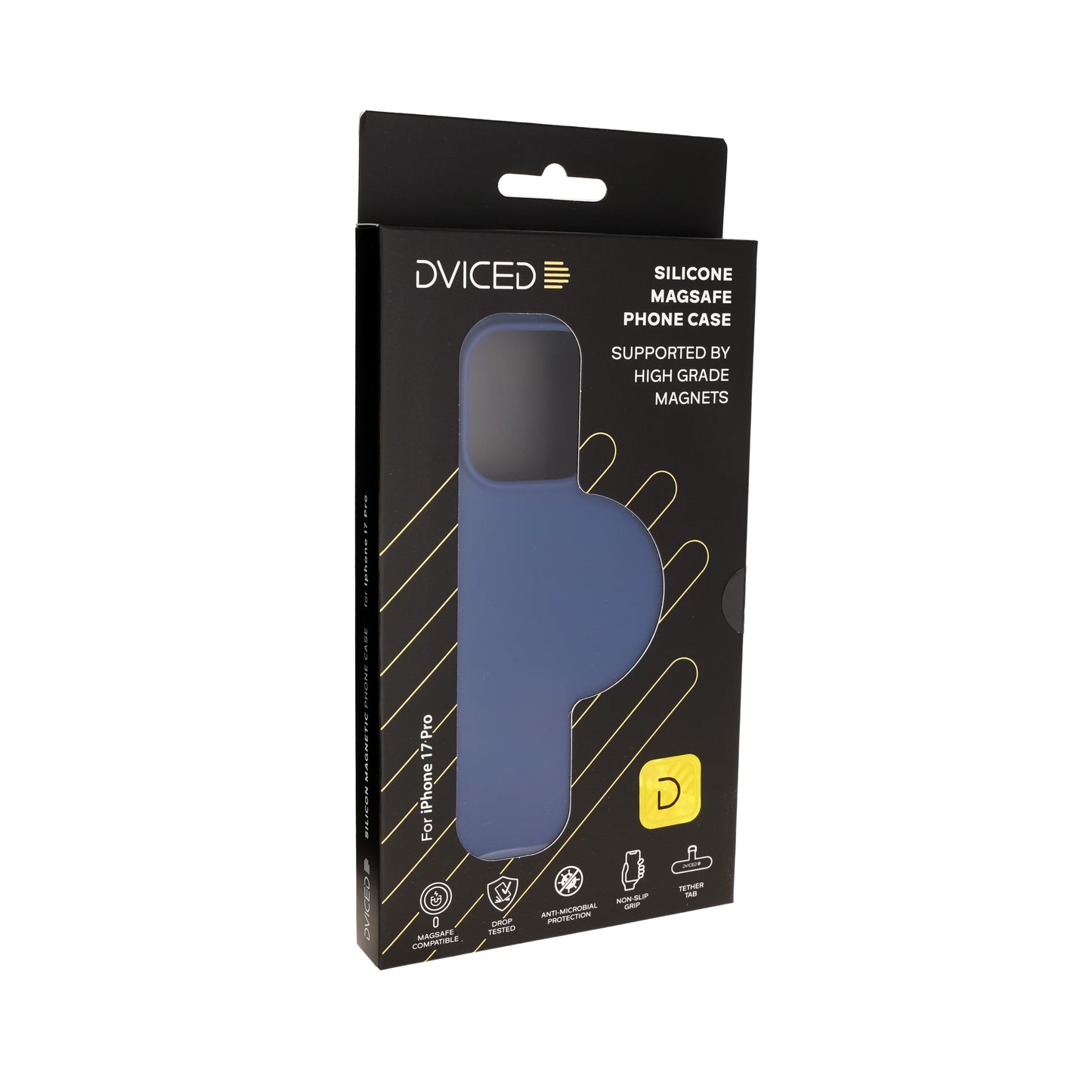 Dviced Silikonska MagSafe maska iPhone 17 Pro, plava - iSTYLE RS