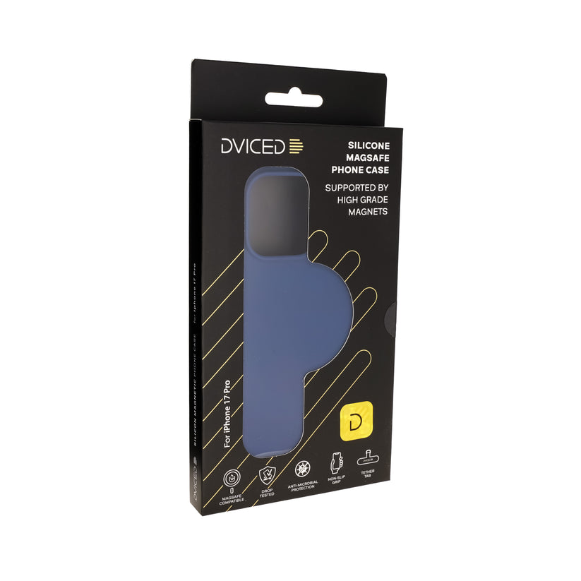 Dviced Silikonska MagSafe maska iPhone 17 Pro, plava - iSTYLE RS