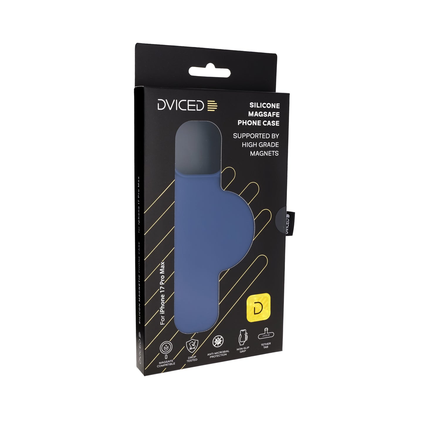 Dviced Silikonska MagSafe maska iPhone 17 Pro Max, plava - iSTYLE RS