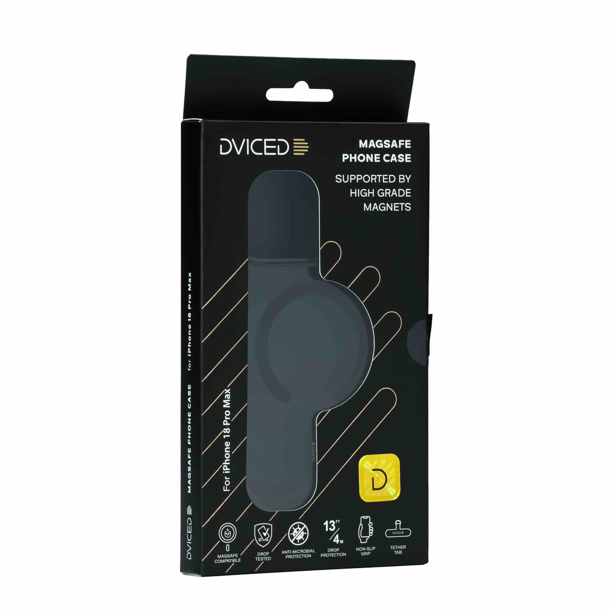 Dviced MagSafe zadimljena maska za 18 Pro Max - Black