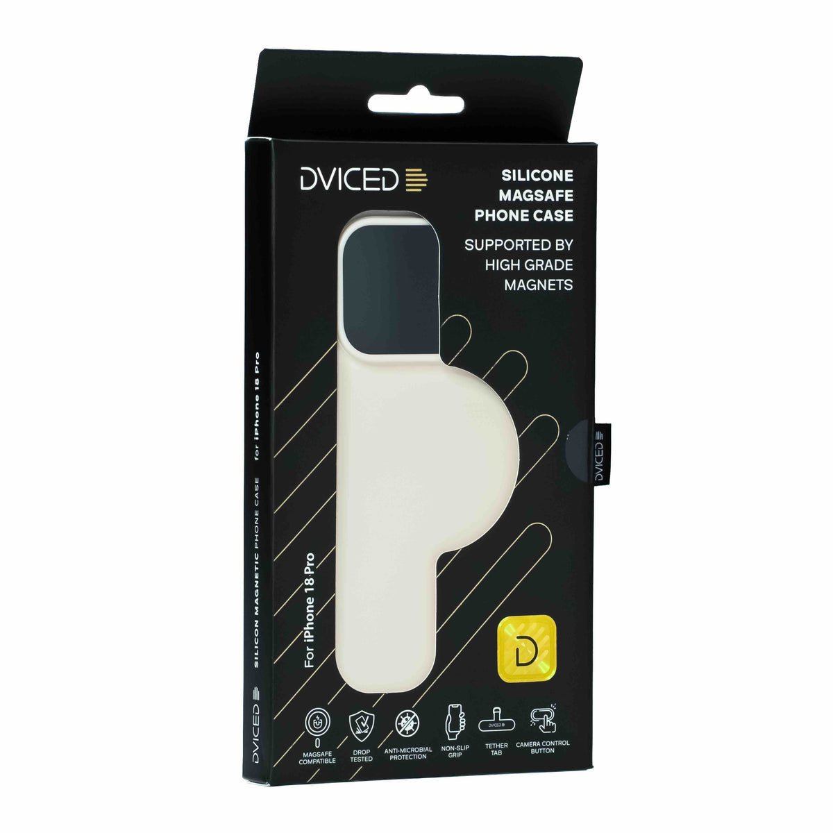 Dviced Silikonska MagSafe maska za iPhone 18 Pro - Beige