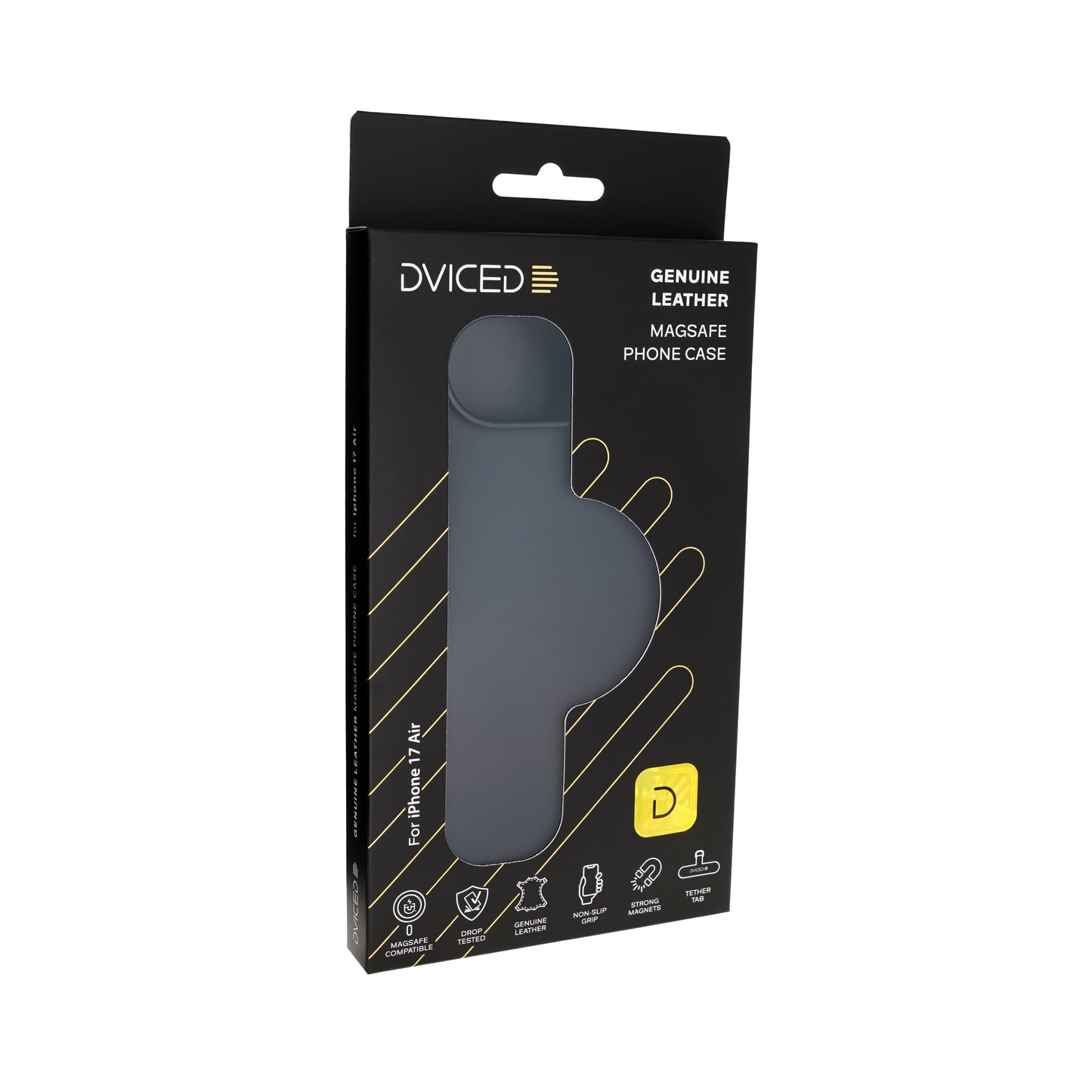 Dviced MagSafe kožna futrola za iPhone 17 Air, crna - iSTYLE RS