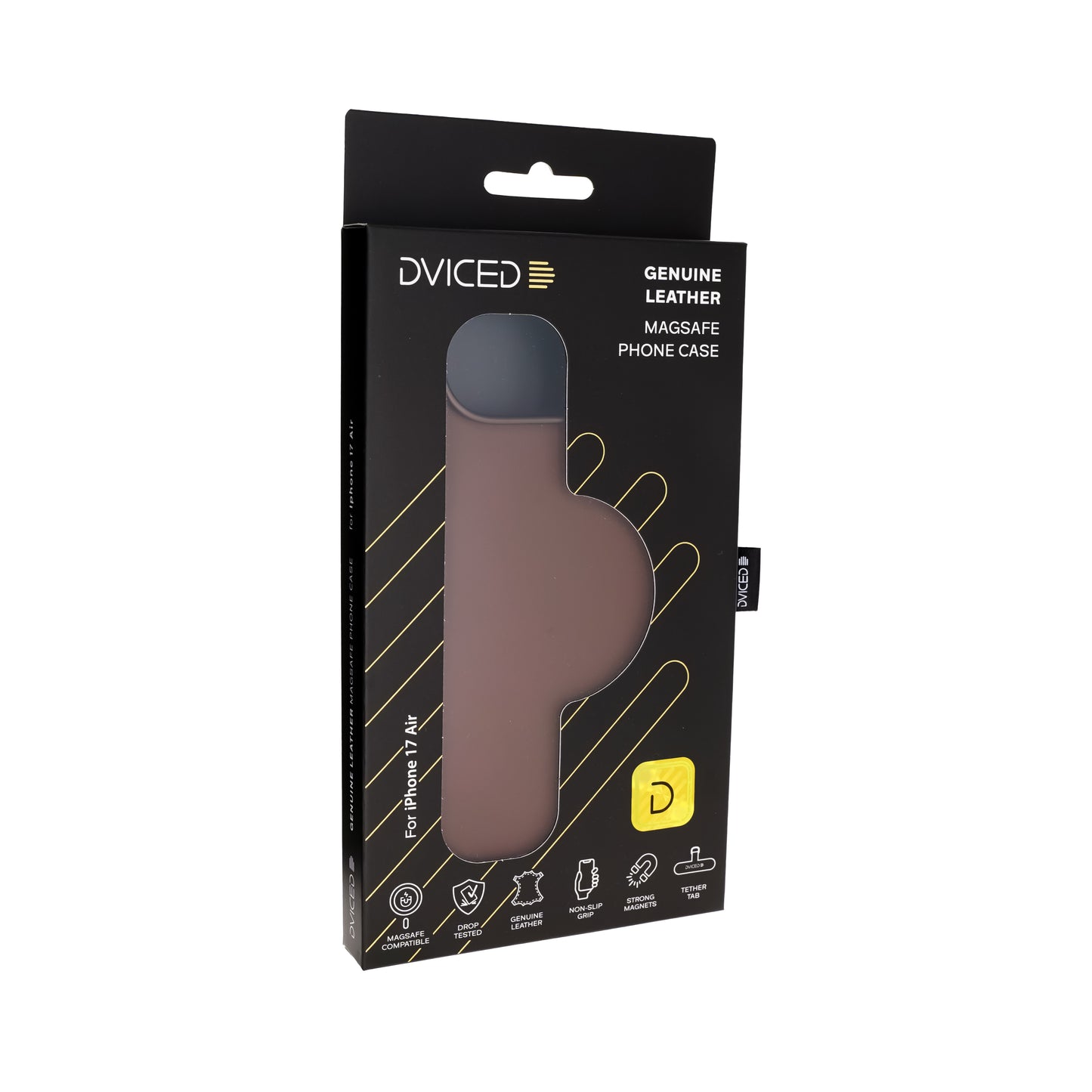 Dviced MagSafe kožna futrola za iPhone 17 Air, braon - iSTYLE RS
