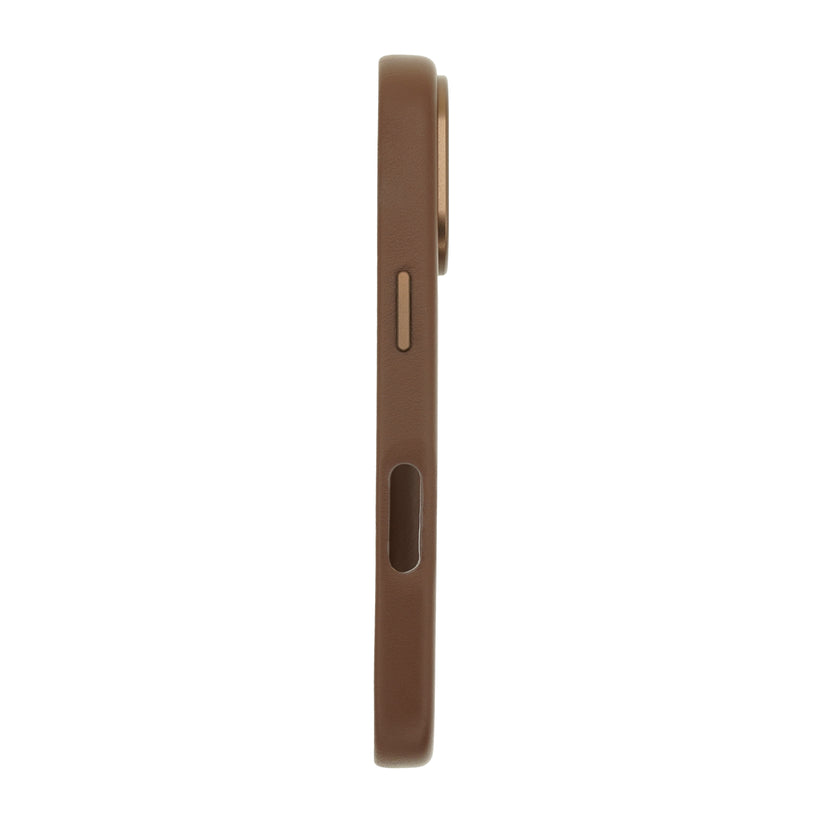 Dviced MagSafe kožna futrola za iPhone 17 Pro, braon - iSTYLE RS