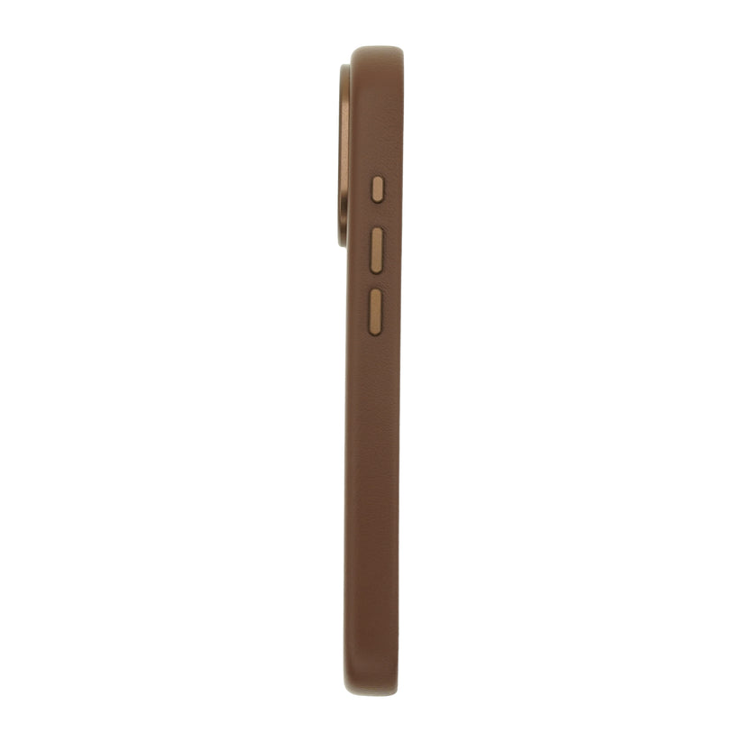 Dviced MagSafe kožna futrola za iPhone 17 Pro, braon - iSTYLE RS