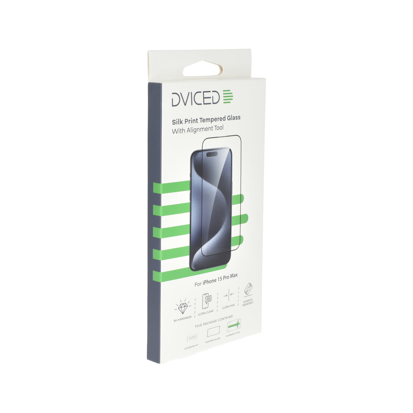 Dviced iPhone 15 Pro Max silk print zaštitno staklo sa aplikatorom